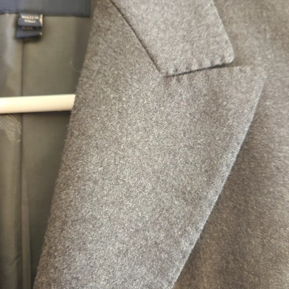 Authentic Burberry Classic Notch Collar Wool Flannel Blazer